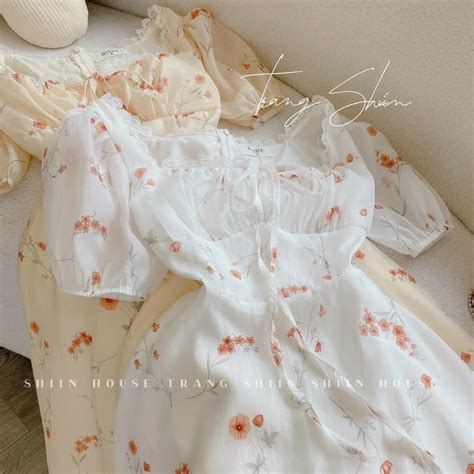 Mua Đầm váy nữ dáng dài maxi váy nữa lụa hoa xinh với tone trắng nude nhẹ nhàng cho các nàng