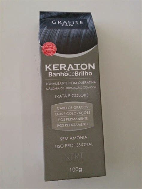 Como Deixar O Cabelo Cinza Grafite - Tonalizante Keraton Grafite para Cabelo Cinza Platinado
