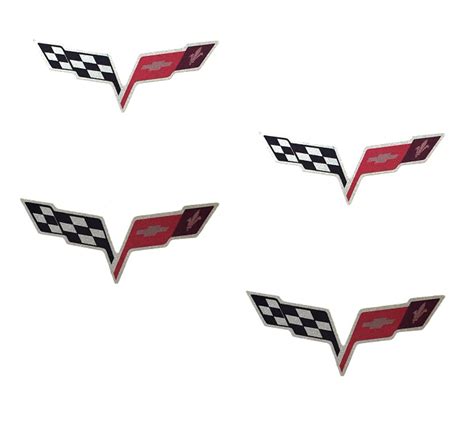 Fs For Sale C6 Corvette Flag Emblem Wheel Center Caps Decal Kit