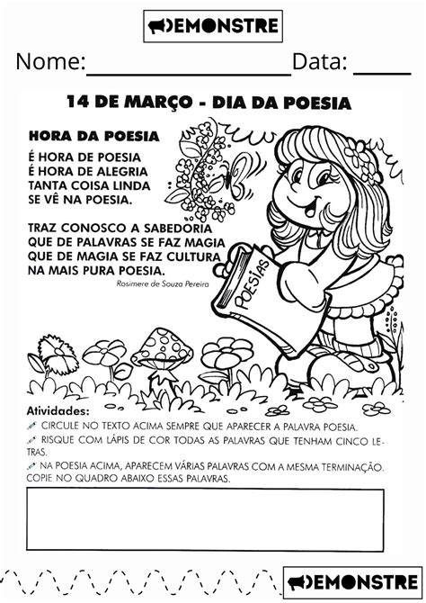 14 De Março - Dia Da Poesia