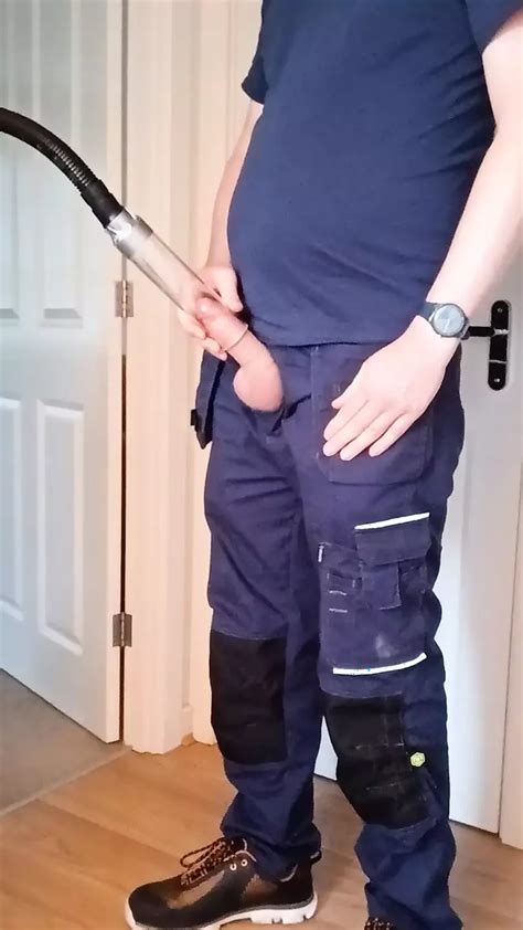 Vacuum Cleaner Sucking After Work Gay Amateur Porn Feat James