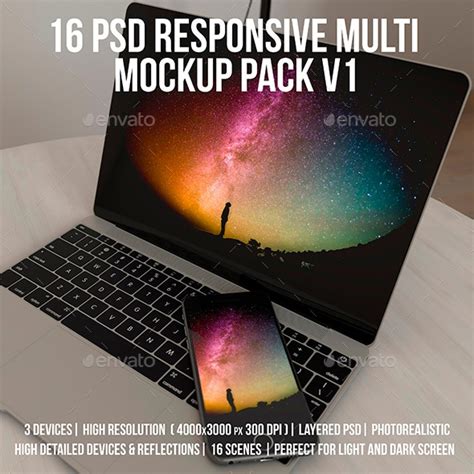 psd responsive multi mockup pack  graphics graphicriver