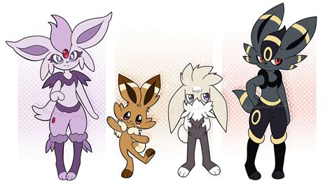 Cinderace Eeveelution Fusions Set 2☀️🌕 Eeveescorbunny And Shiny