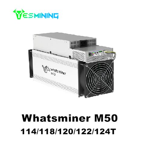 MicroBT Whatsminer M50 114 118 120 122 124T Bitcoin Miner Yesmining