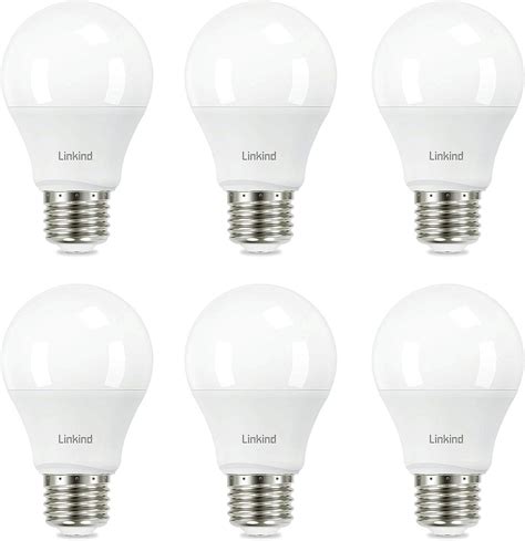 Linkind A19 LED Light Bulb 60W Equivalent Light Bulbs 9W 5000K