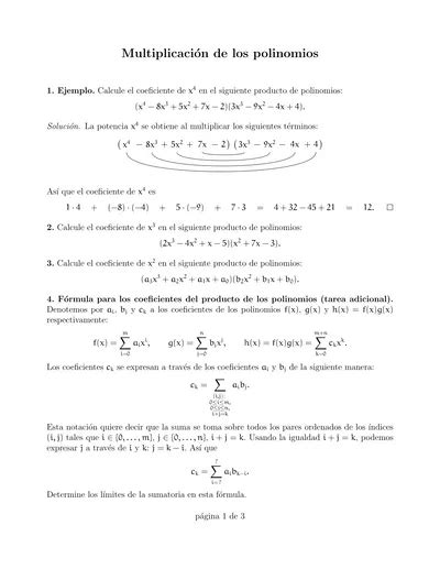 Multiplicaci On De Un Polinomio Por Un Binomio