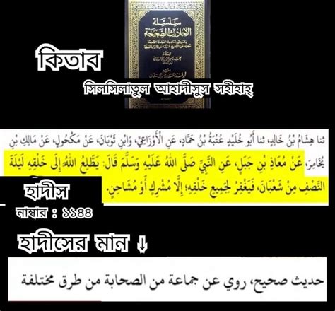 শায়খ আলবানীর মতে সহিহ হাদিসে শবে বরাত ইসলামী বিশ্বকোষ ও আল হাদিস