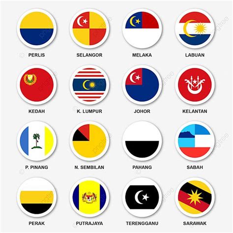 Malaysia Flag Vector Hd PNG Images, Malaysia State Flags In Circle, Flag, Malaysia, Circle PNG ...