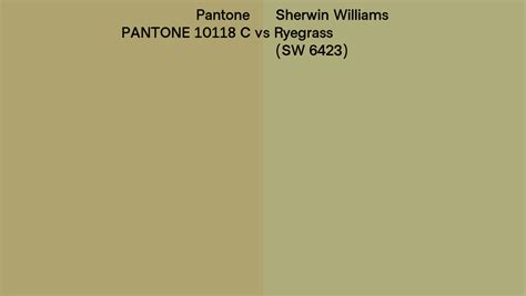 Pantone C Vs Sherwin Williams Ryegrass Sw Side By Side