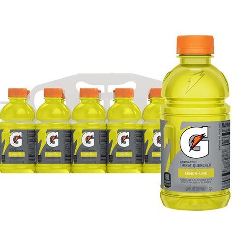 Gatorade Thirst Quencher Lemon Lime Sport Drink 20 Fl Oz 12 Pack