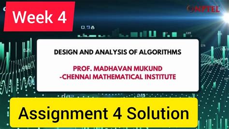 Design And Analysis Of Algorithms Nptel Week Quiz