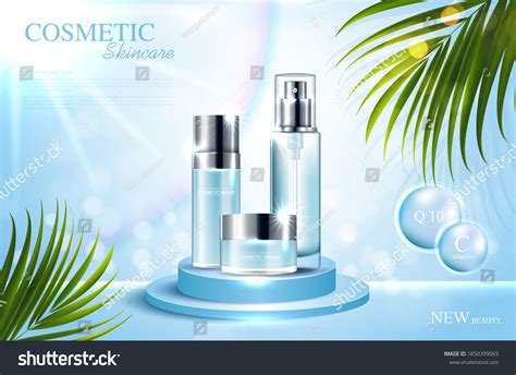 Cosmetics Skin Care Product Ads Bottle Stock Vector (Royalty Free ...