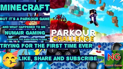 Making And Trying A Parkour In Minecraft For The First Time Ever