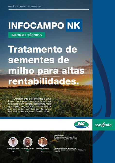 Pdf Informe T Cnico Tratamento De Sementes De Milho Para Altas