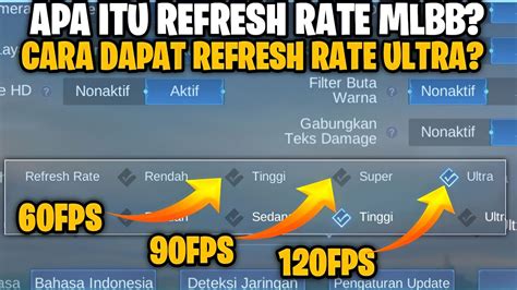 Unlock Refresh Rate Ultra Fps Mobile Legend Ml Fps