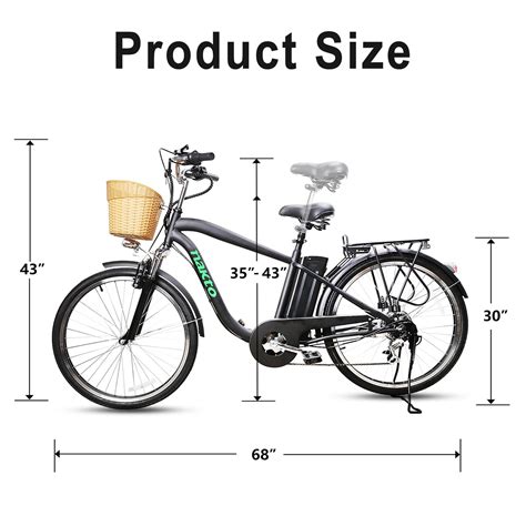 Nakto Electric Bike For Adult Electric Bicycle W Ebike Mph