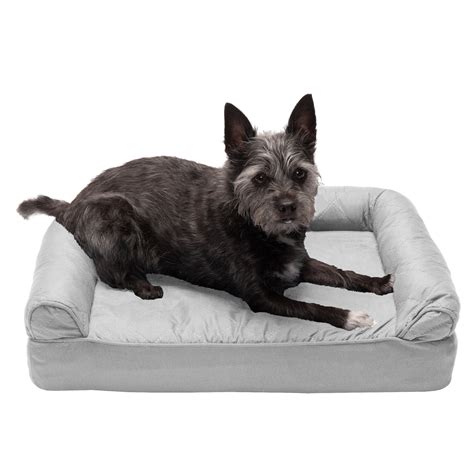 Zoey Tails Quilted Orthopedic Sofa Style Dog Bed | Baci Living Room