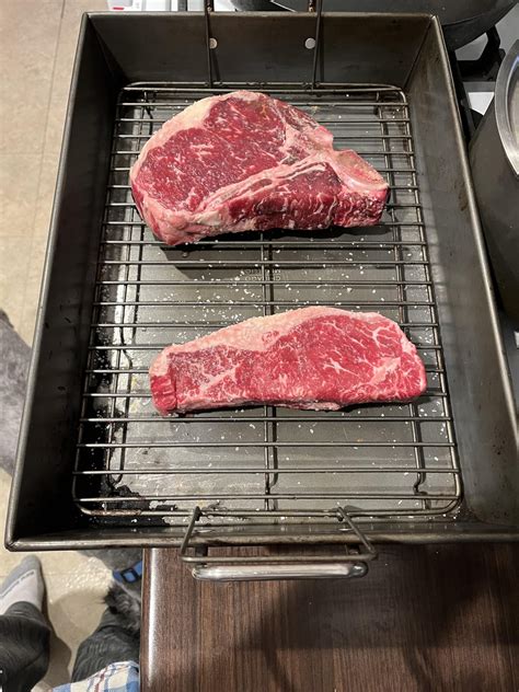 Reverse Seared Porterhouse And NY Strip Dining And Cooking