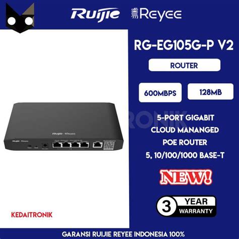 Jual Router Ruijie Reyee Rg Eg105g P V2 Reyee Cloud Managed Poe Router