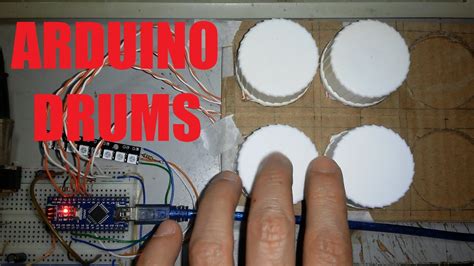 Arduino MIDI Drums With Piezo Disc Triggers With Schematic And Code