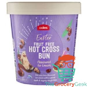 Coles Easter Hot Cross Bun Ice Cream Range The Grocery Geek
