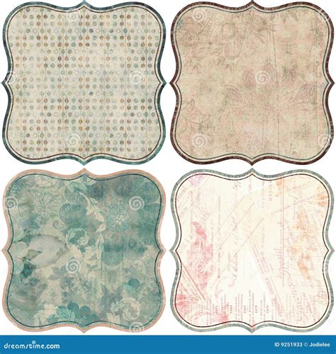 Vintage Floral Scrapbook Background Stock Photos - Image: 9251933