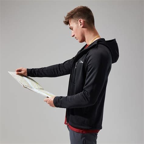 Mens Carnot Hooded Jacket In Black Berghaus