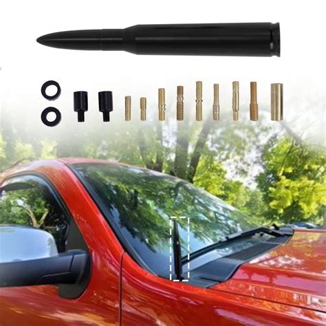 Bullet Antenna 50 Cal Caliber For Truck Dodge Ram 1500 Ford F150 Raptor