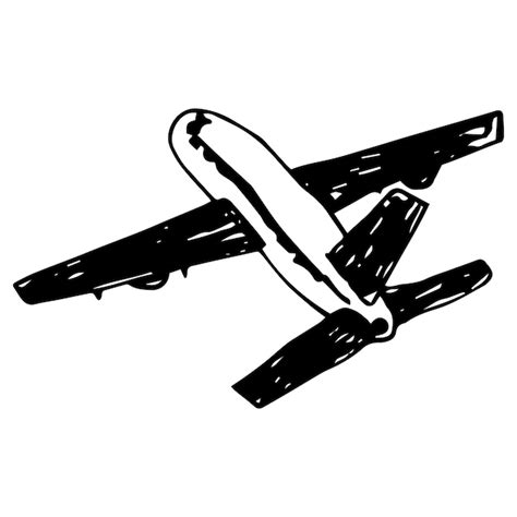 premium vector single vector element passenger plane  view