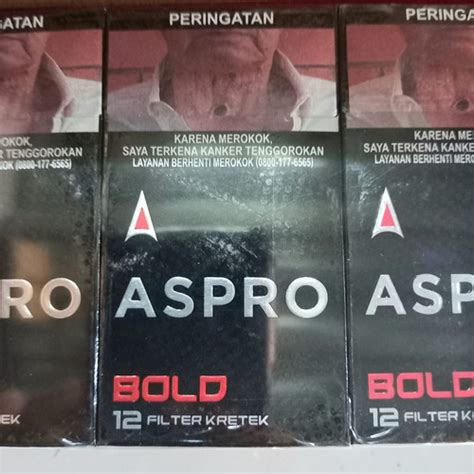 Jual Rokok Aspro Bold Filter Kretek Isi Batang Bungkus Kota