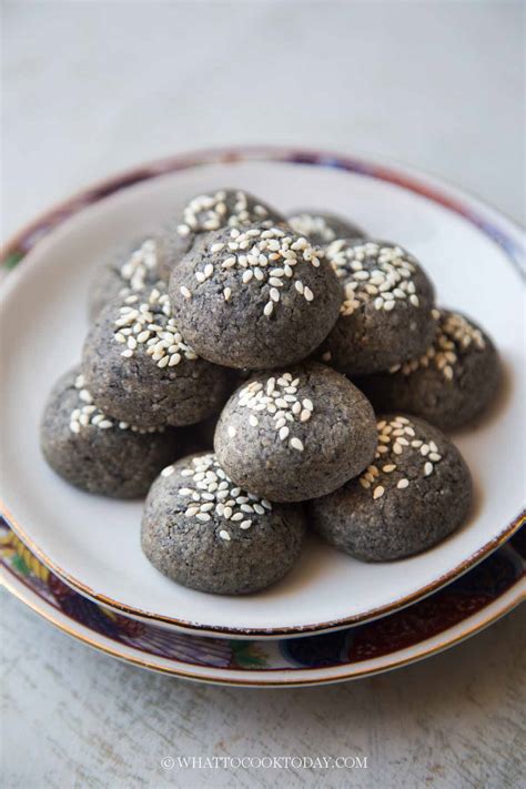 Chinese Black Sesame Cookies