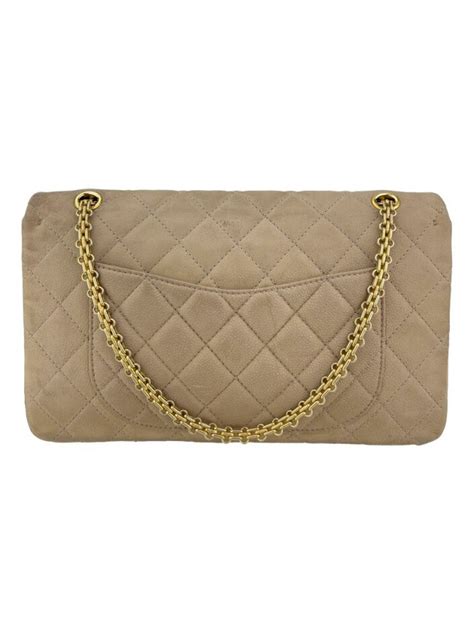 Bolsa Al A Chanel Reissue Suede Nude Original Etiqueta