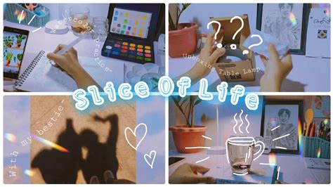 Slice Of Life Unboxing Table Lamp Watercolor Practice Unboxing