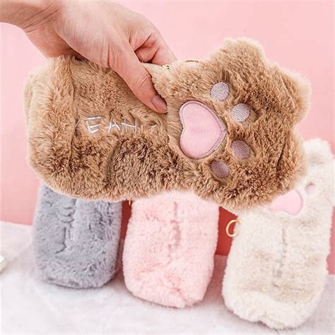 Pc Kawaii Kat Poot Zachte Pluche Etui Tas Leuke P Grandado