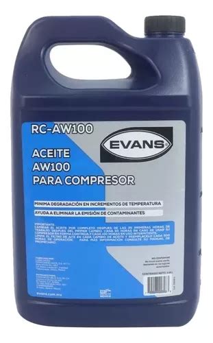 Aceite Mineral Rc Aw Para Compresor De Aire Gal N Evans Env O Gratis