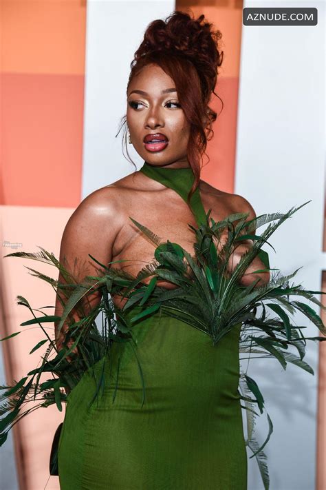 Megan Thee Stallion Stuns Sexy Shows Off Her Hot Boobs At The Vanity Fair Oscar Awards In