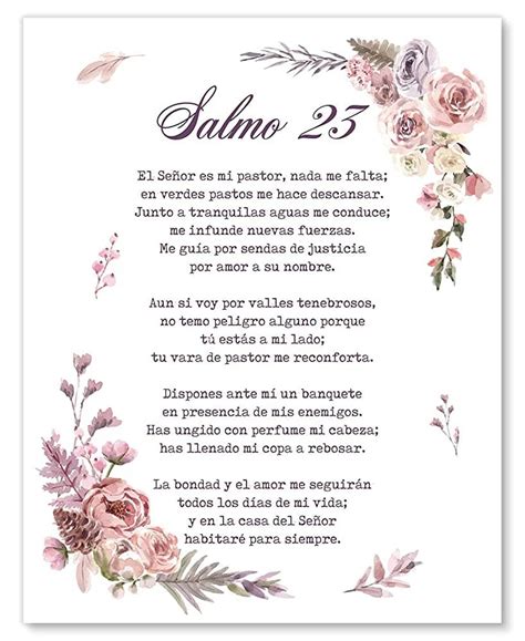 Salmo 23 Letras Grandes - Salmo 23 Para Imprimir Word - RETOEDU