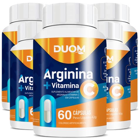 Combo Arginina Vitamina C Caps Cada Total Duom Submarino