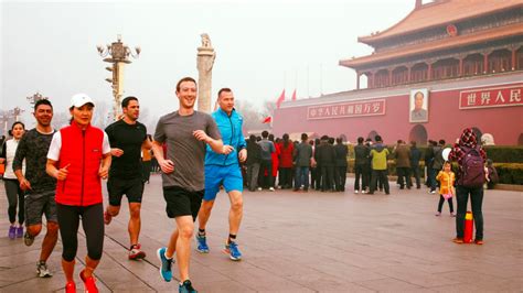 Of course Mark Zuckerberg finished his year of running | Mashable