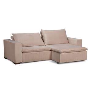 Sof Lugares Retr Til E Reclin Vel Leblon Veludo Nude Cm Leroy Merlin