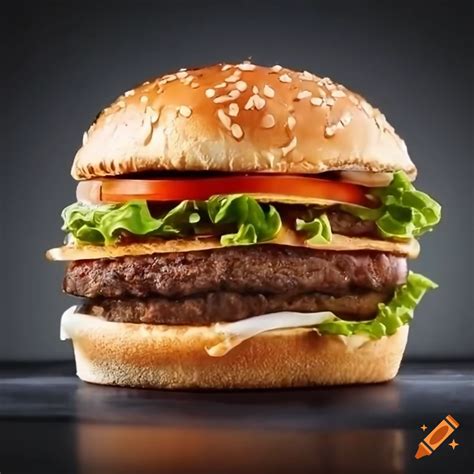 Delicious burger on Craiyon