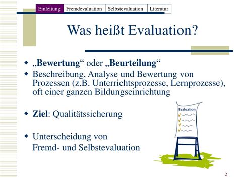 Ppt Evaluationsmethoden F R Den Unterricht Powerpoint Presentation