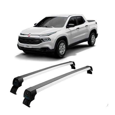 Rack de Teto Alumínio Fiat Toro 2016 até 2023 Sem Longarina Long Life