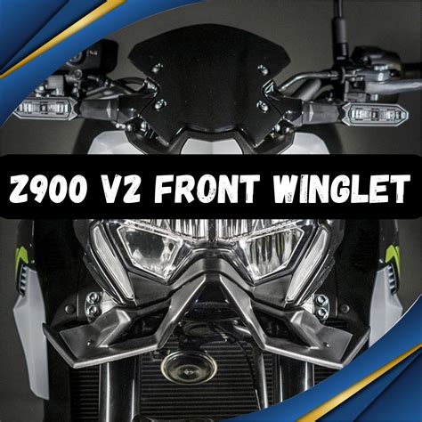 Kawasaki Z V Winglet Naked Front Spoiler Winglet Aerodynamic