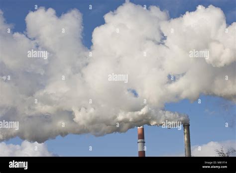 smokestack smoking  stock photo alamy