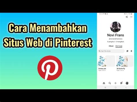 Cara Menambahkan Situs Web Di Pinterest Youtube