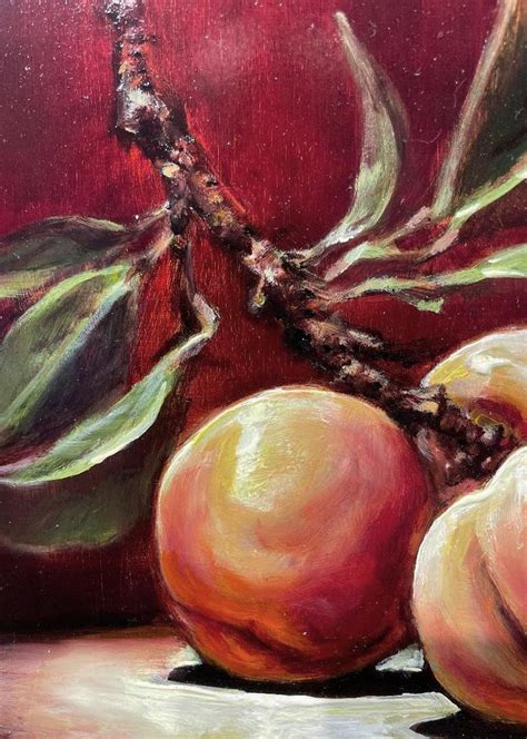 Sean Farrell Sean Farrell Fresh Pick 10x8 Peach Fruit Still Life