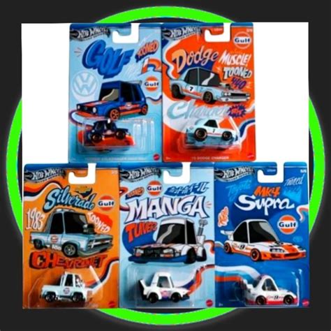 Hot Wheels Themed Automotive Tooned Gulf Set Of Pcs China Sticker Shopee Malaysia