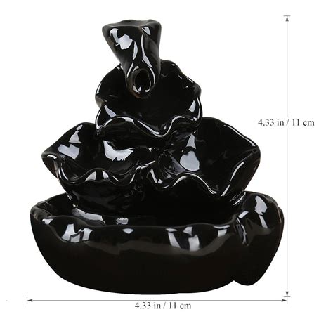 Smoke Waterfall Backflow Incense Cone Burner The Green Head