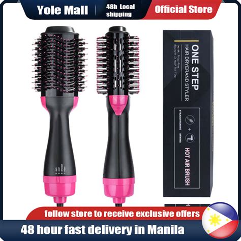 HIGH QUALITY ORIGINAL HAIR BLOWER AND VOLUMIZER ONE STEP Hot Air Brush Electric Blow Dryer 2 In